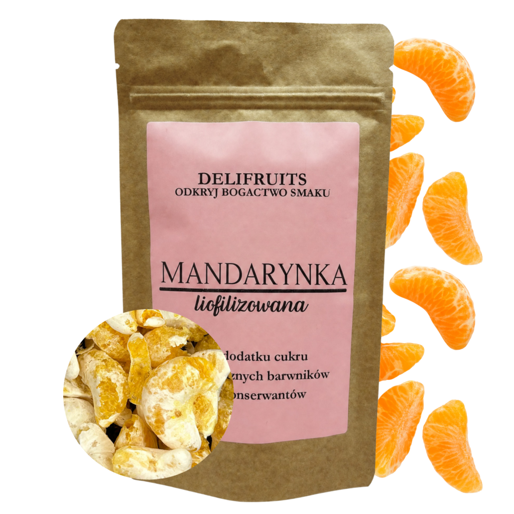 mandarynka liofilizowana cząstki