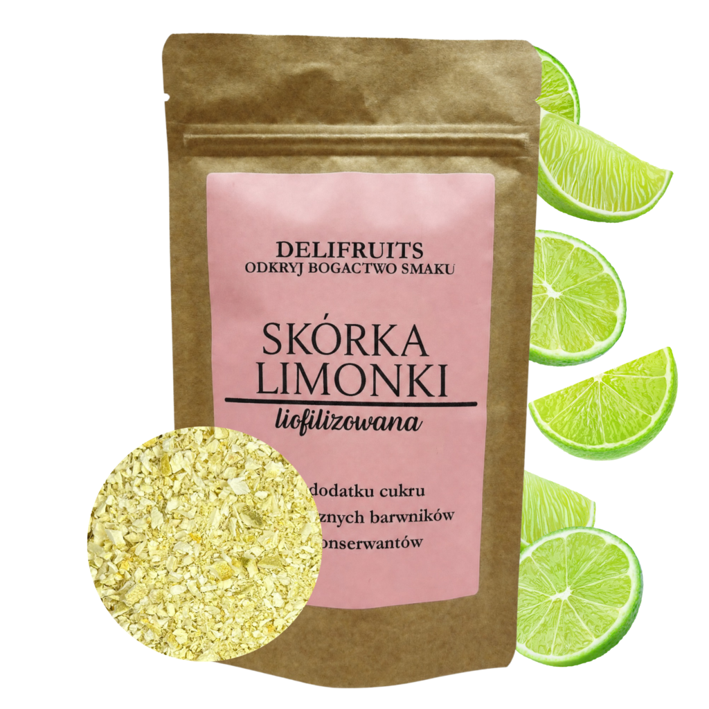 skórka limonki liofilizowana grys
