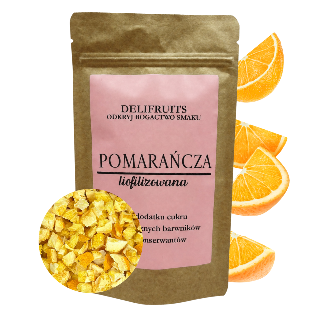 pomarańcza liofilizowana grys