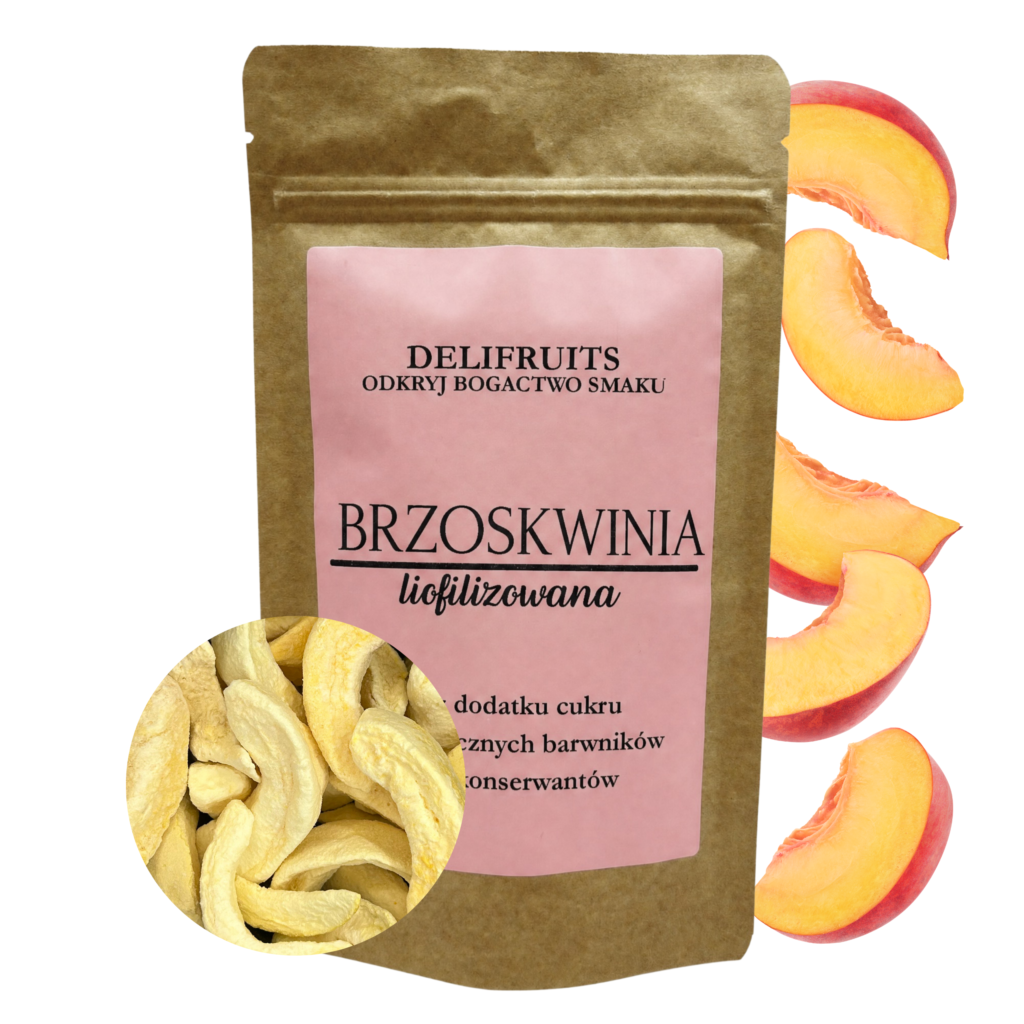 brzoskwinia liofilizowana cząstki