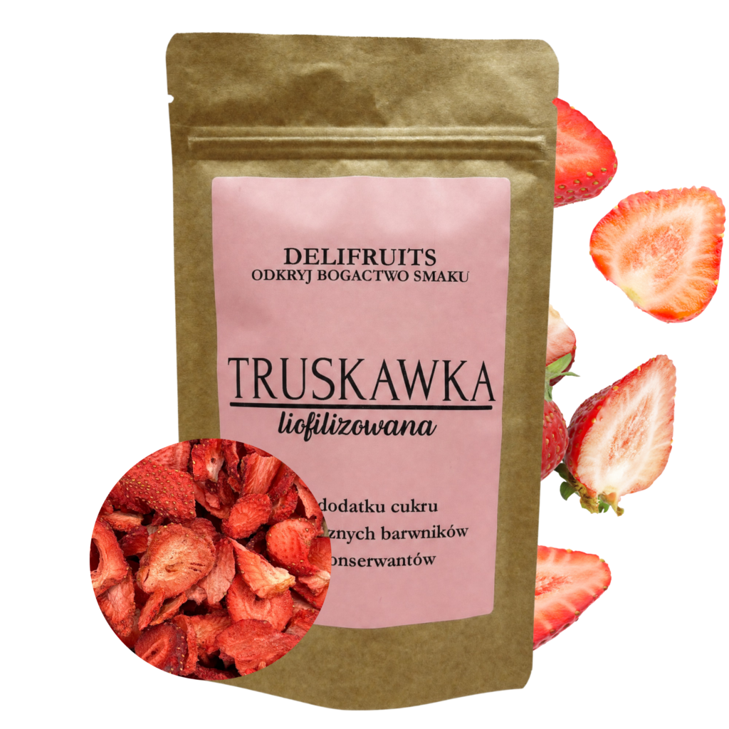 truskawka liofilizowana plastry