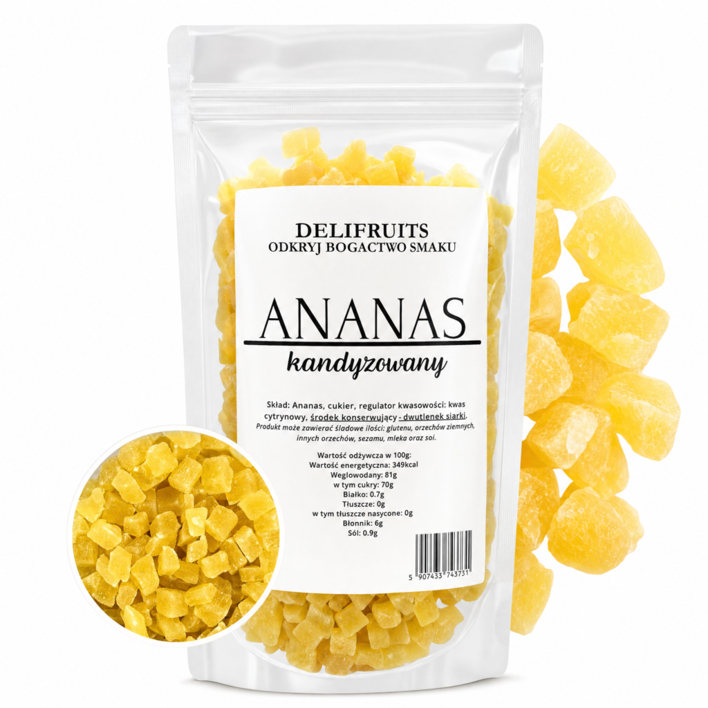 ananas kandyzowany słodki