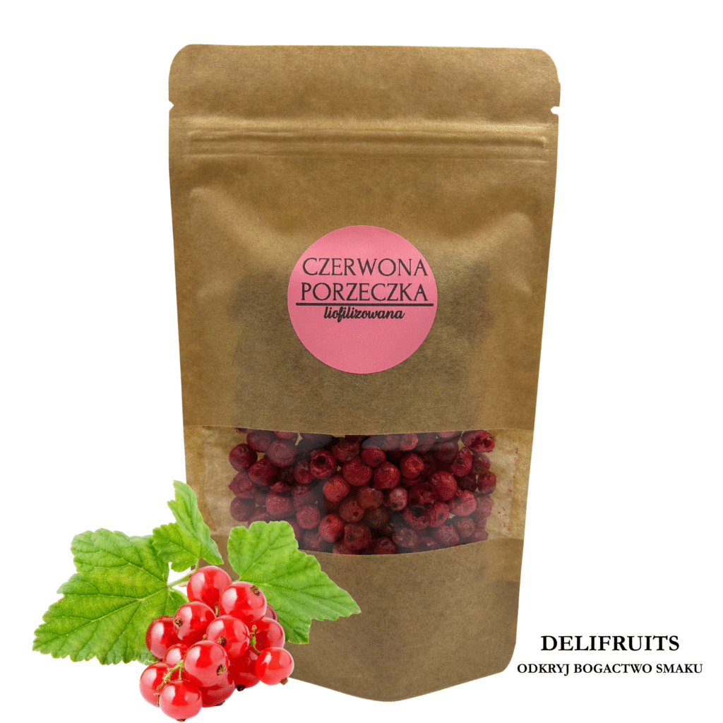 czerwona porzeczka liofilizowana, owoce liofilizowane