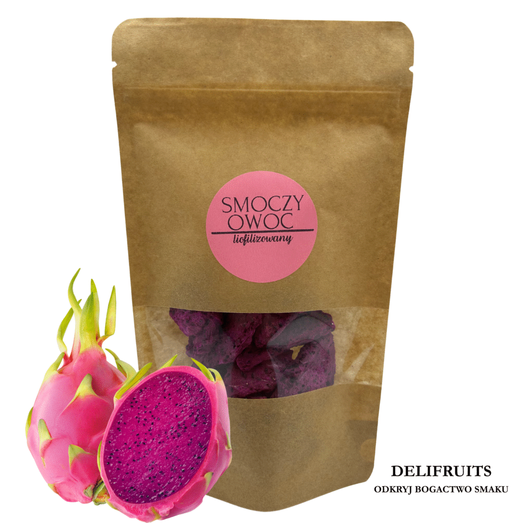 smoczy owoc liofilizowany plastry, owoce liofilizowane