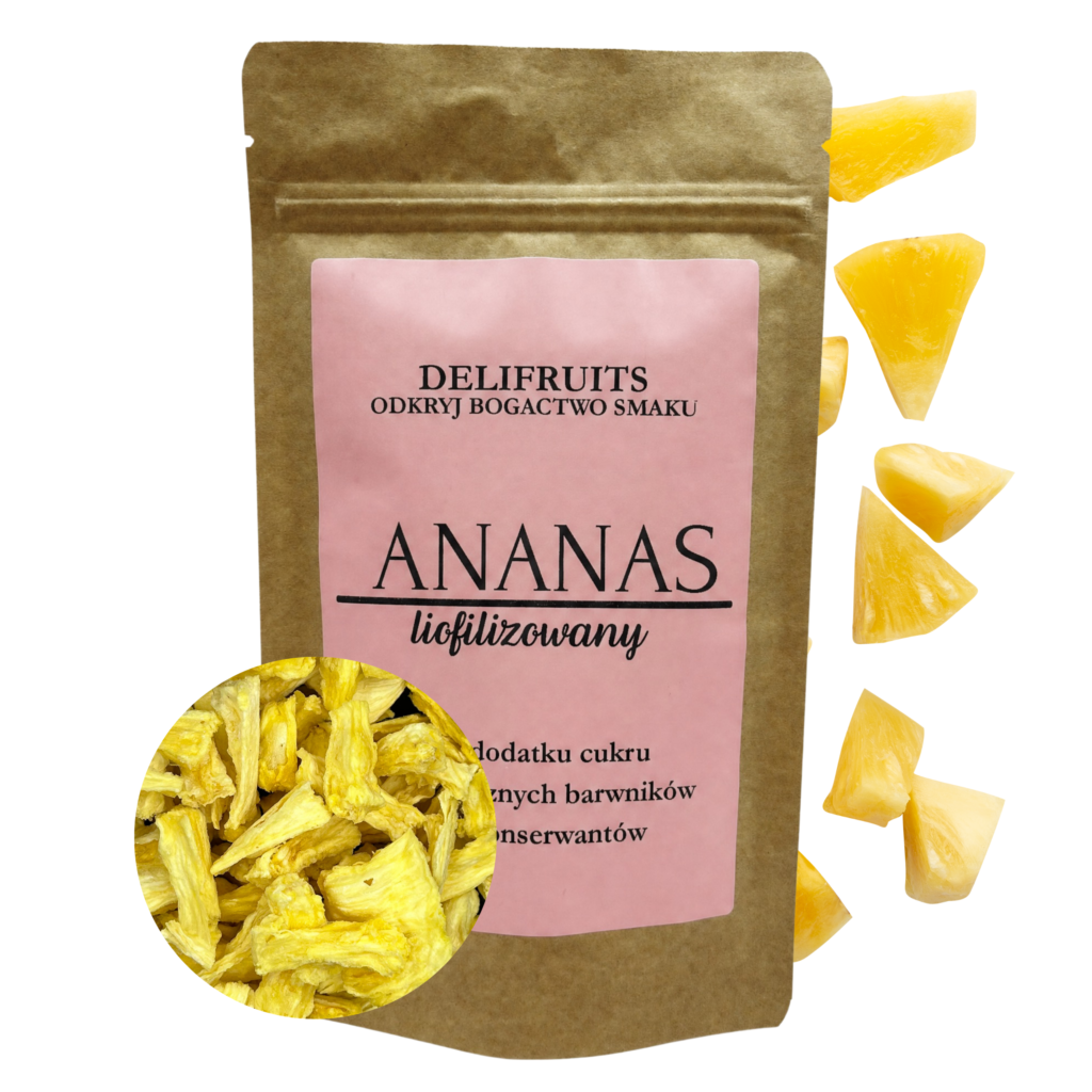 ananas liofilizowany segmenty