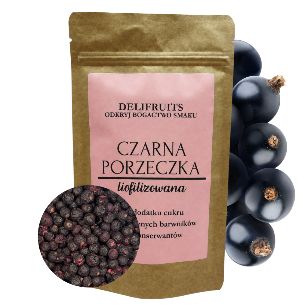 czarna porzeczka liofilizowana cała