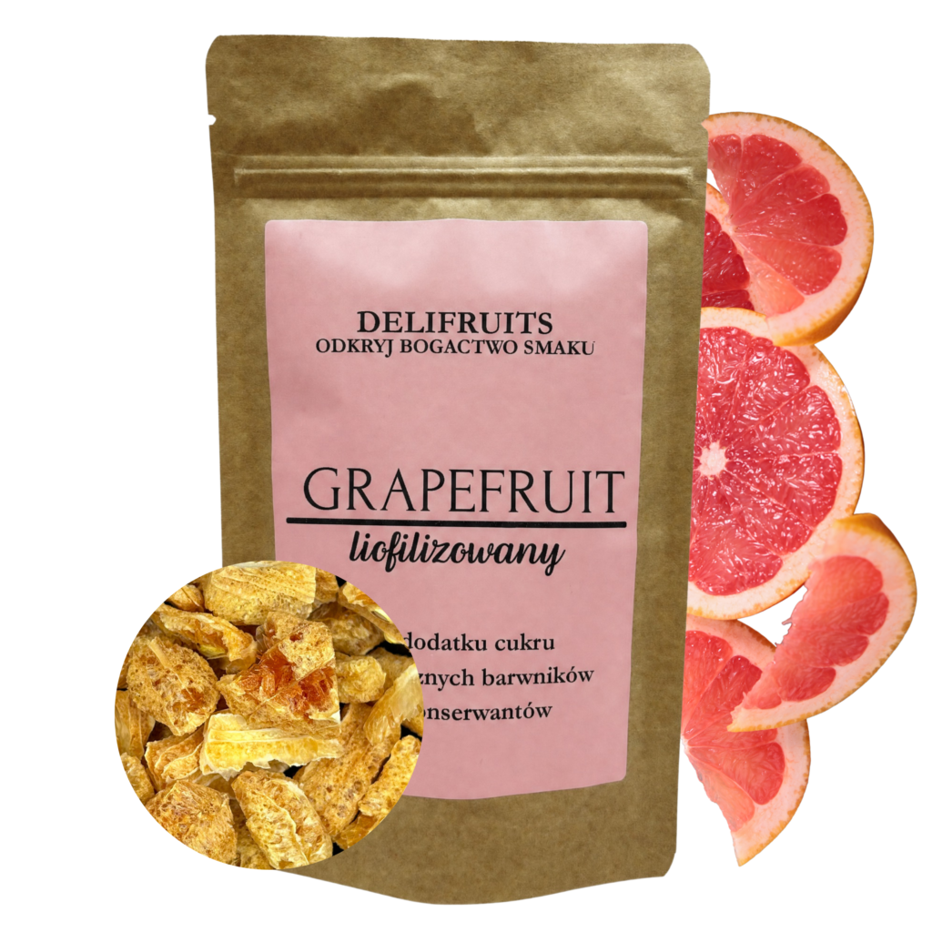 grapefruit liofilizowany kawałki