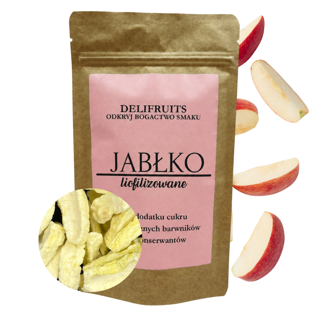 jabłko liofilizowane kawałki i segmenty