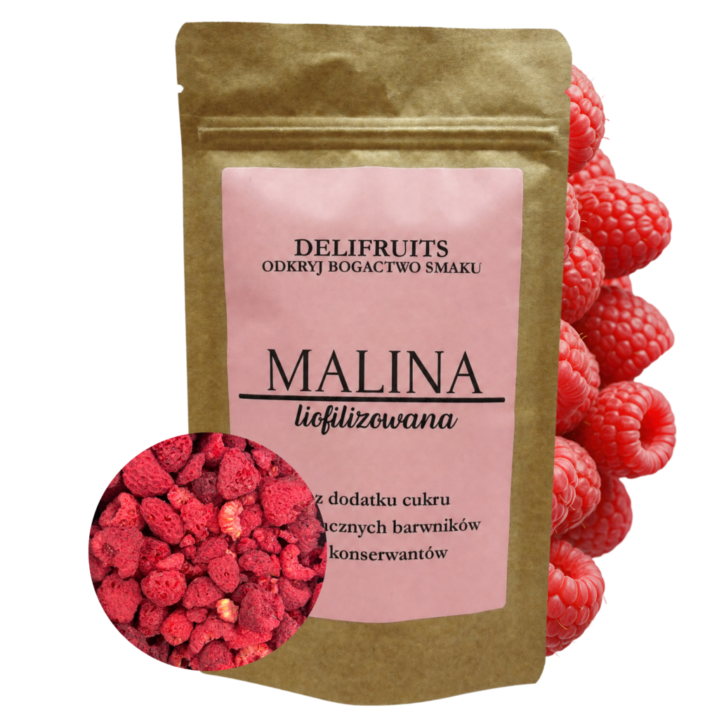 cała malina liofilizowana