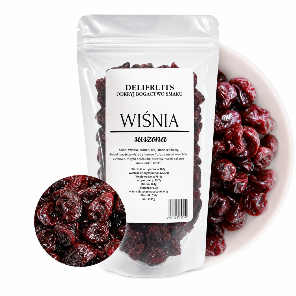 wiśnia suszona bez pestki