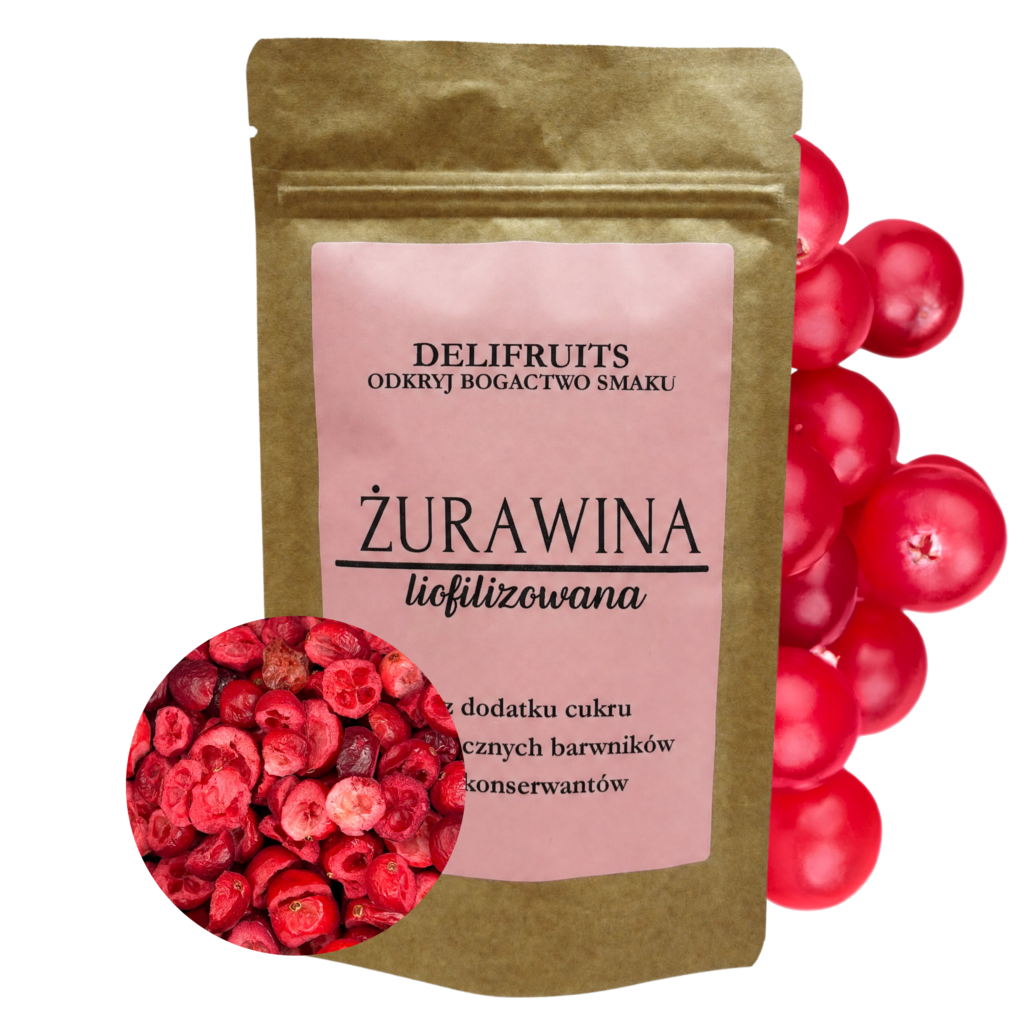 żurawina lofilizowana połówki